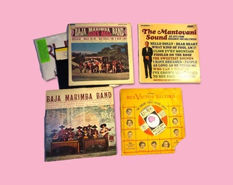 Vintage RCA vinyl Music record Albums Collection.