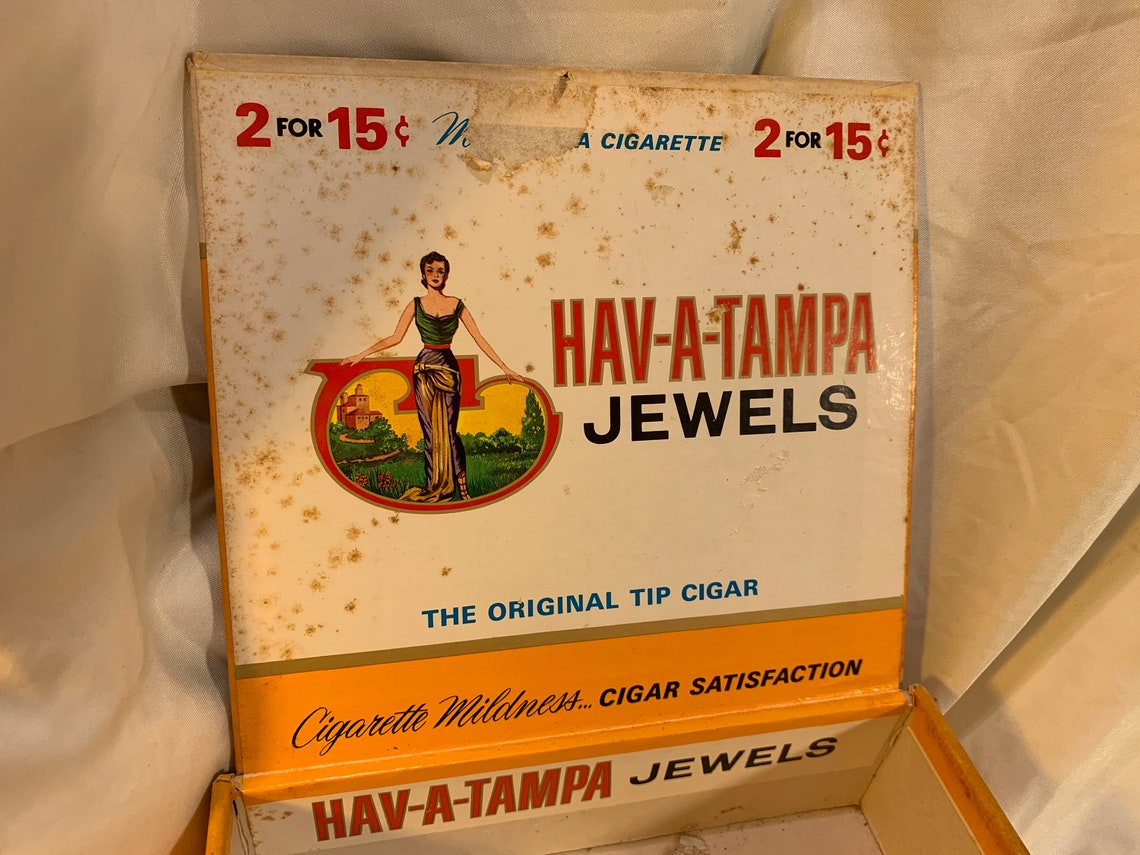 Vintage HavATampa Jewels Cigar Box Etsy