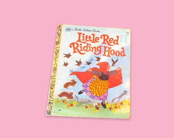 Vintage Disney’s Little Red Riding Hood A Little Golden Book.