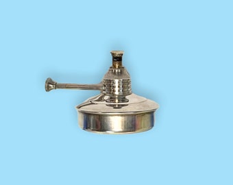 Vintage Silver Kerosene Torch Table Lighter.