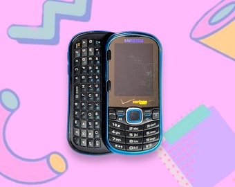 Vintage 2000’s Y2K Samsung Keyboard Slide CellPhone. Works!