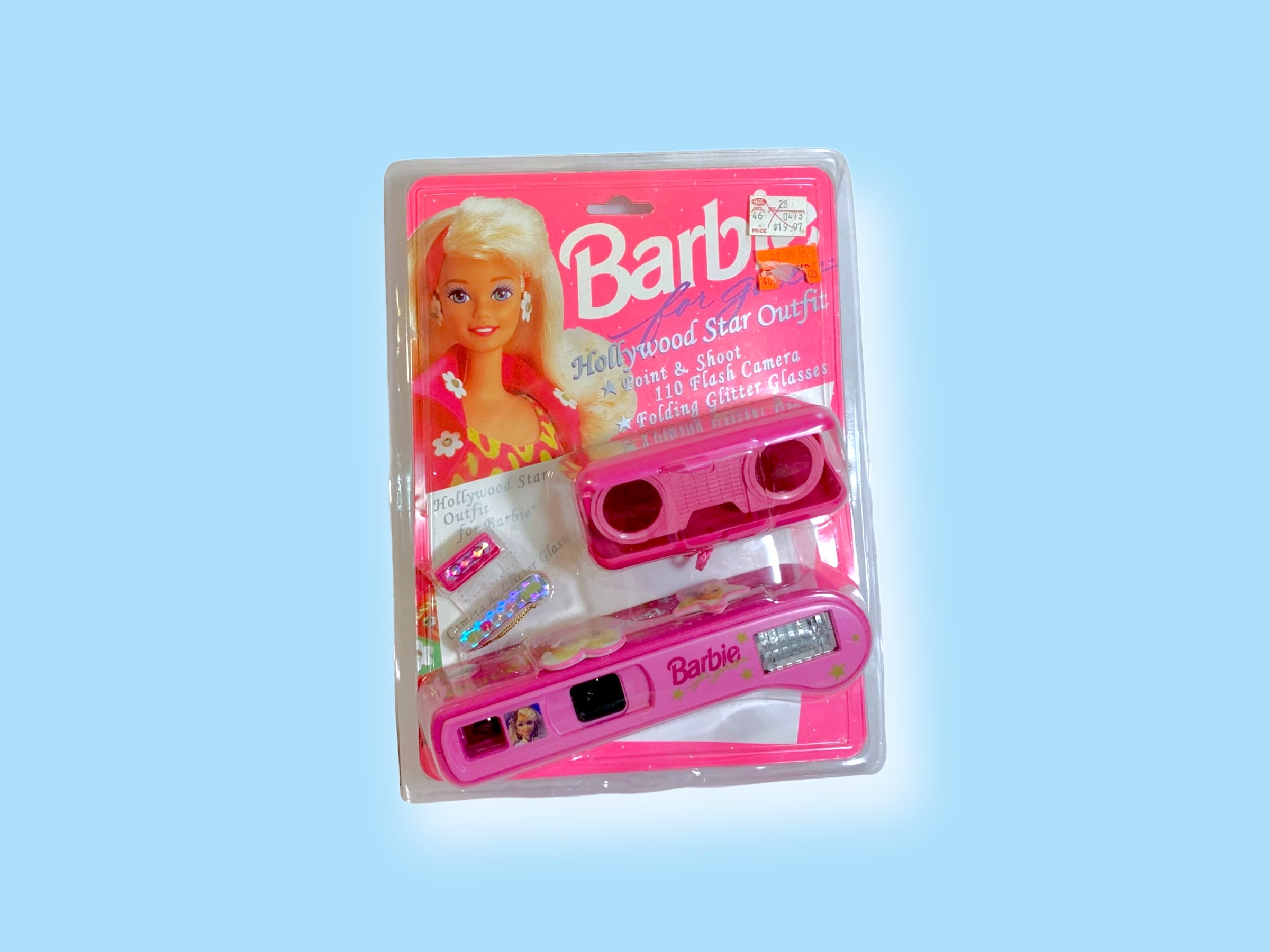 90s Barbie Brush Keychain Plastic Keyring / Multi Colours