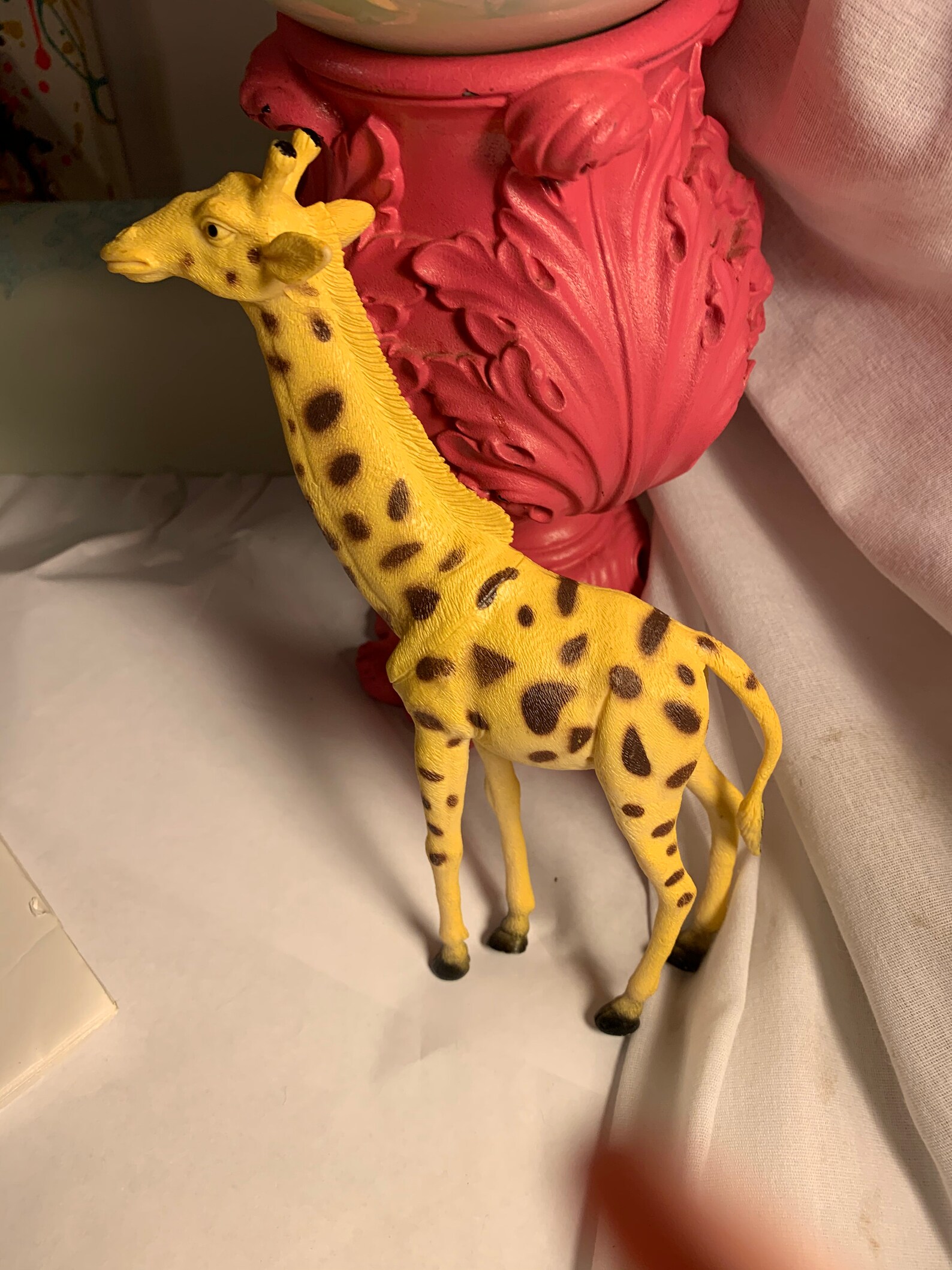 Plastic toy giraffe figurine Etsy
