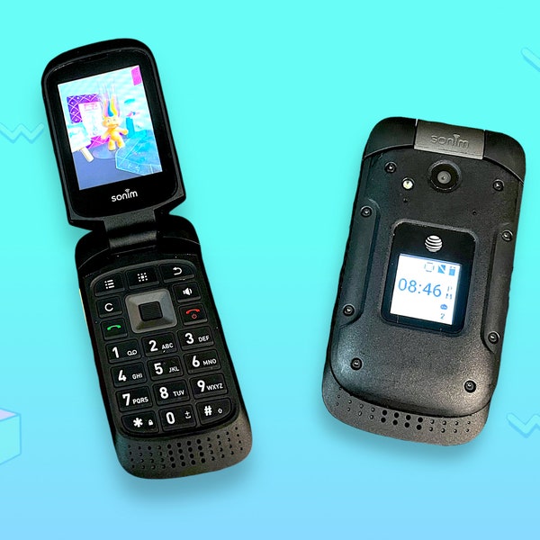 Vintage 2000s Sonim Mobile Flip Cell Phone.Works!