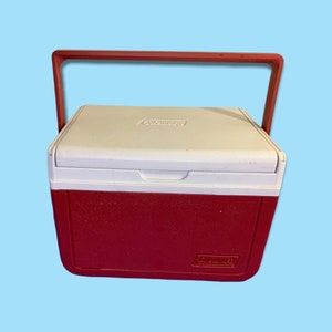 Vintage Coleman Miniature Ice cooler.