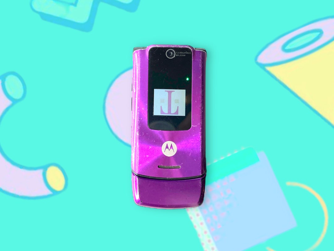 Vintage Y2K Purple Motorola Razor Mobile Flip Cell Phone. as Is. Etsy