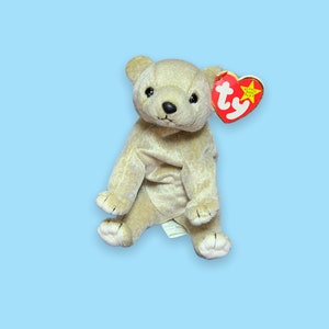 Vintage Beanie babies Bear.Almond.