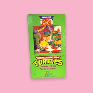 Vintage Teenage Mutant Ninja Turtles VHS Cartoon.