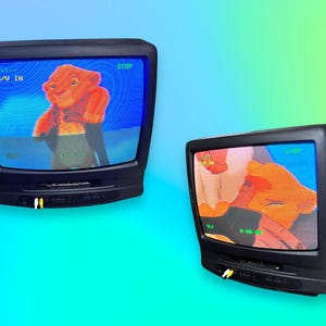 90's-00's Ero TV スケルトン ブラウン管 ヴィンテージ Y2K Y2k vhs combo tvs - Etsy 日本