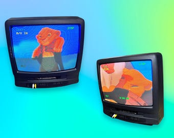 Vintage 90s Y2K VHS TV Vcr Crt Combo.As is.