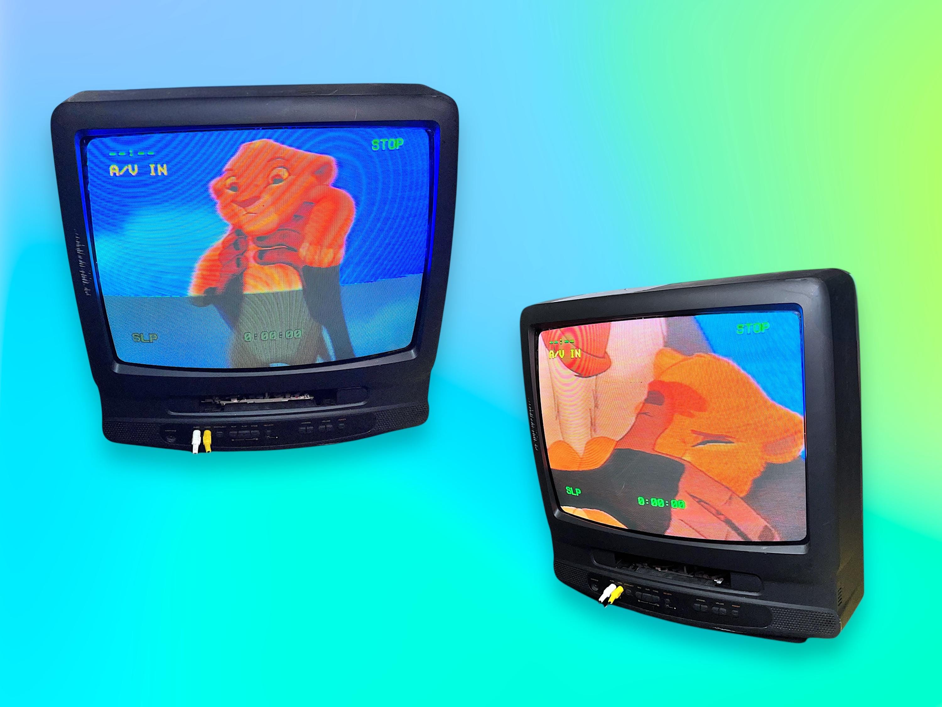 90's y2kデザイン 考えつき HITACHI スケルトン TV ヴィンテージ