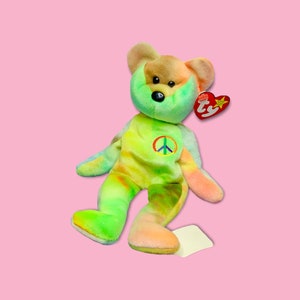 Vintage 90er Jahre Mütze Babies Peace Bear.