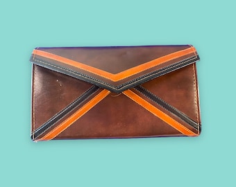 Vintage Leather Clutch Wallet.