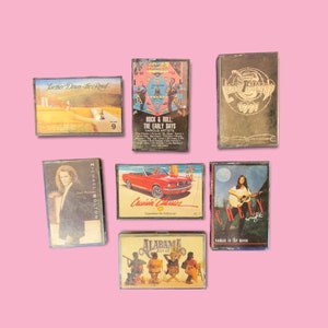 Vintage 90s Music Cassette Tapes Collection.
