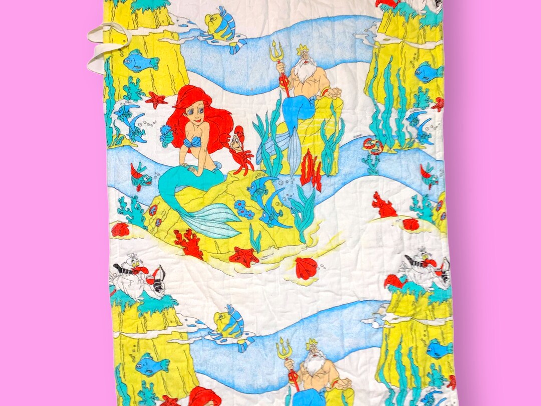 Vintage 90s Little Mermaid Blanket. Etsy