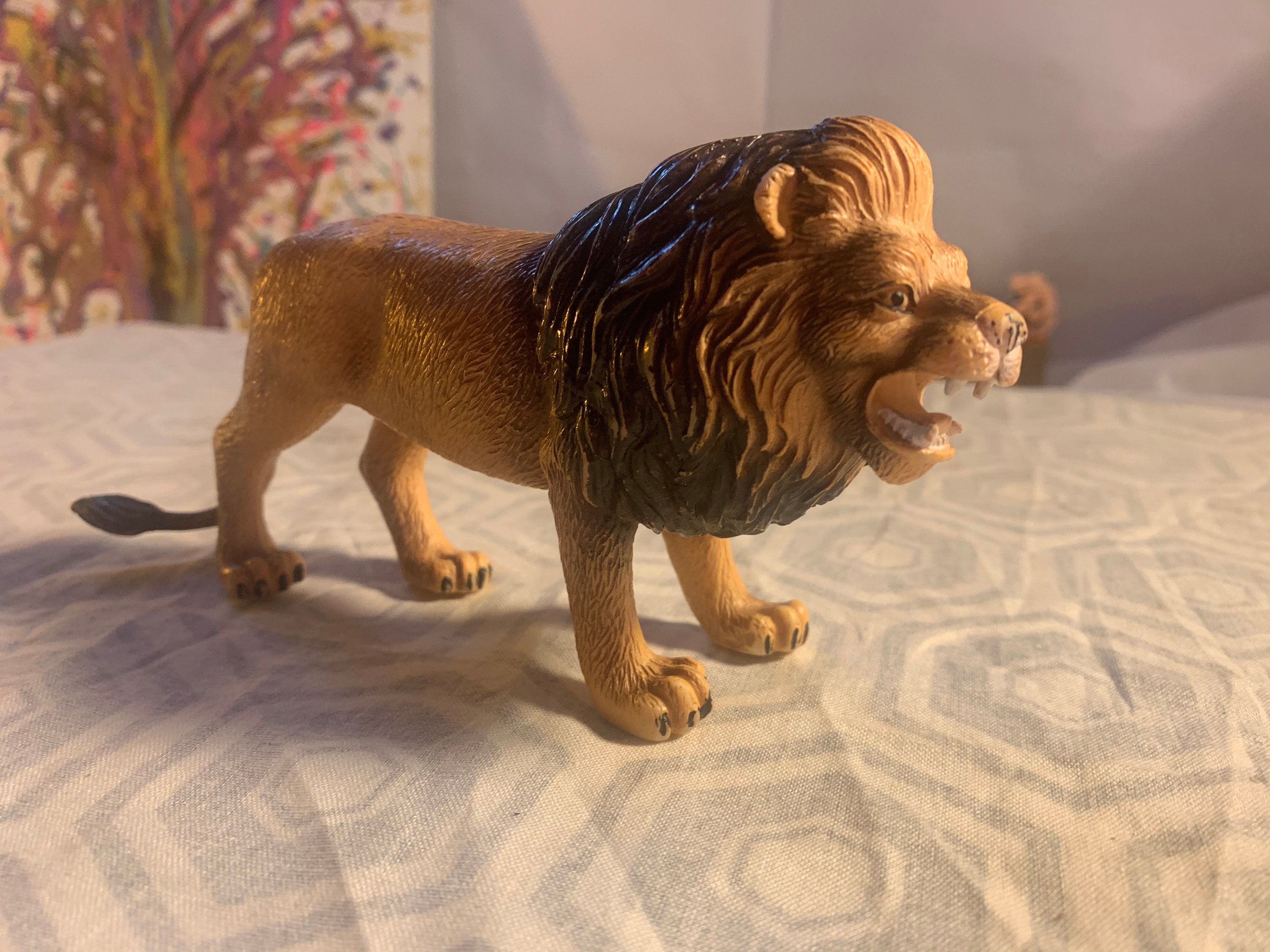 Vintage toy Lion | Etsy