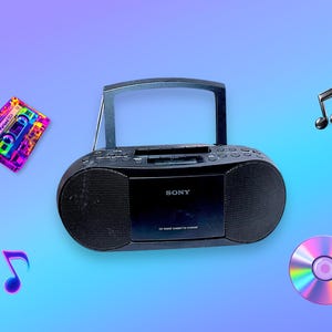 2000’s Y2K SONY CD Cassette Player Stereo Boombox.