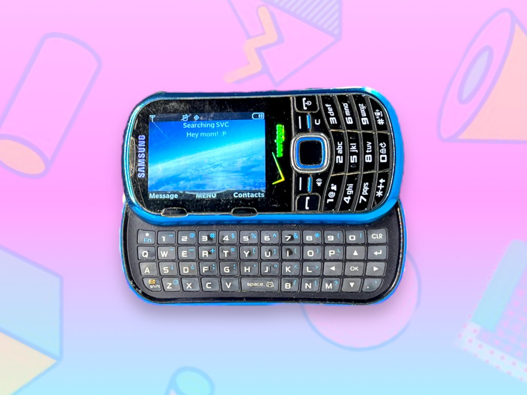 Vintage Y2K Samsung Keyboard Slide Cell Phone. as Is. Works Etsy
