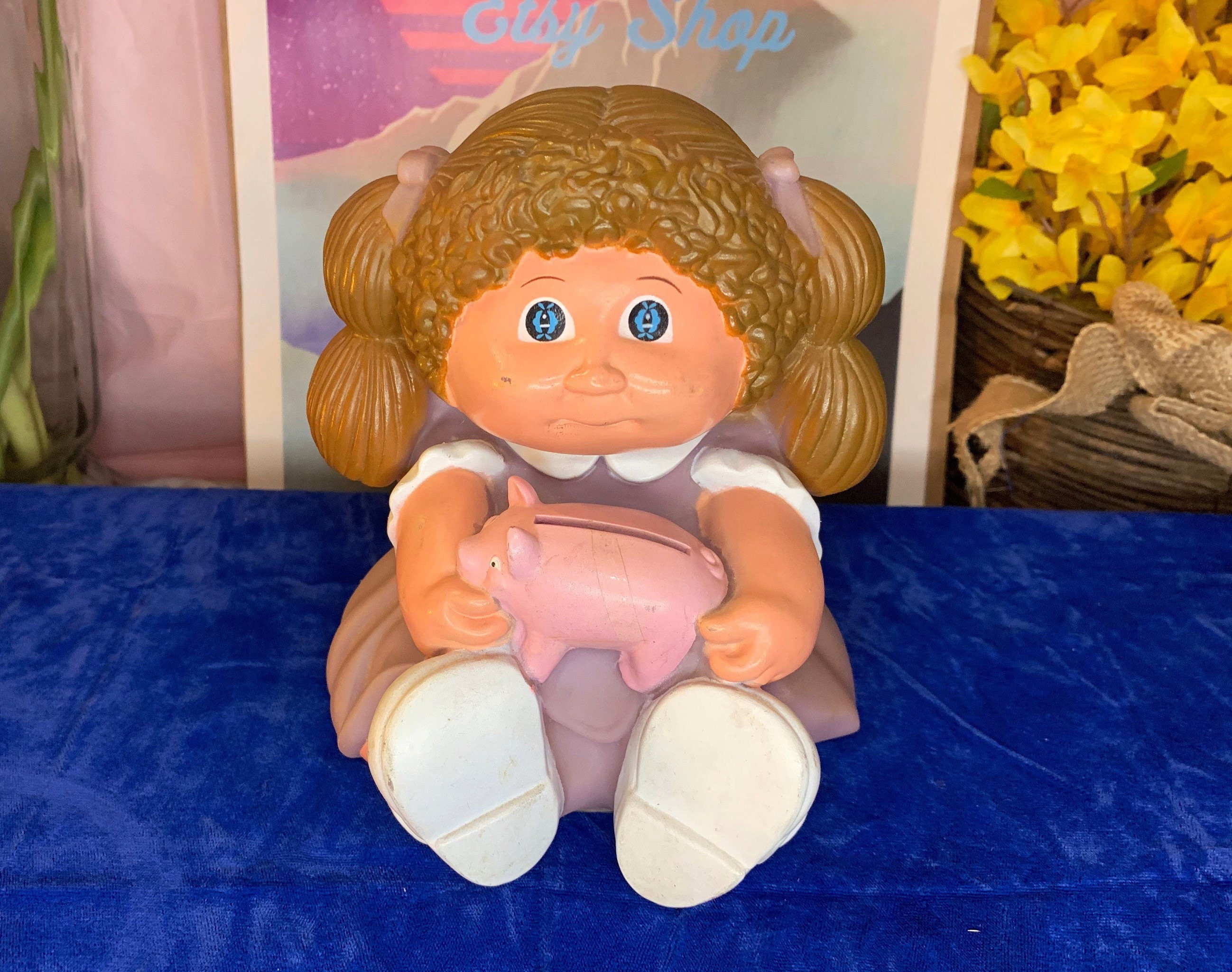 Vintage 80s Cabbage Patch piggy Coin Bank. Etsy