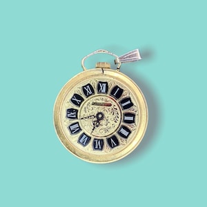 Vintage Gold Swiss Pocket Watch Pendant.