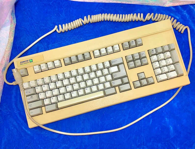 Vintage Computer Zenith Keyboard. Etsy
