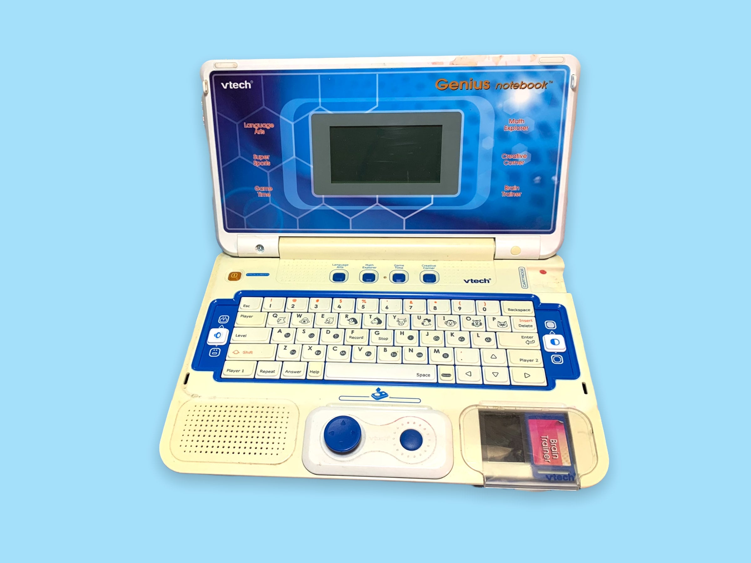Ordinateur portable d'apprentissage VTech vintage de l'an 2000. -   France