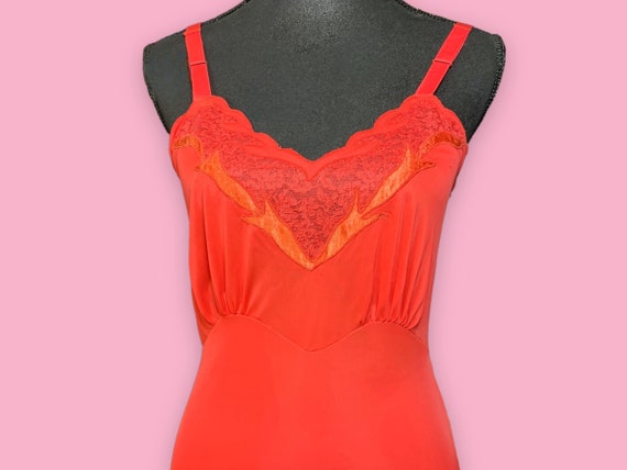 Vintage Red Lingerie Night Gown. - image 6