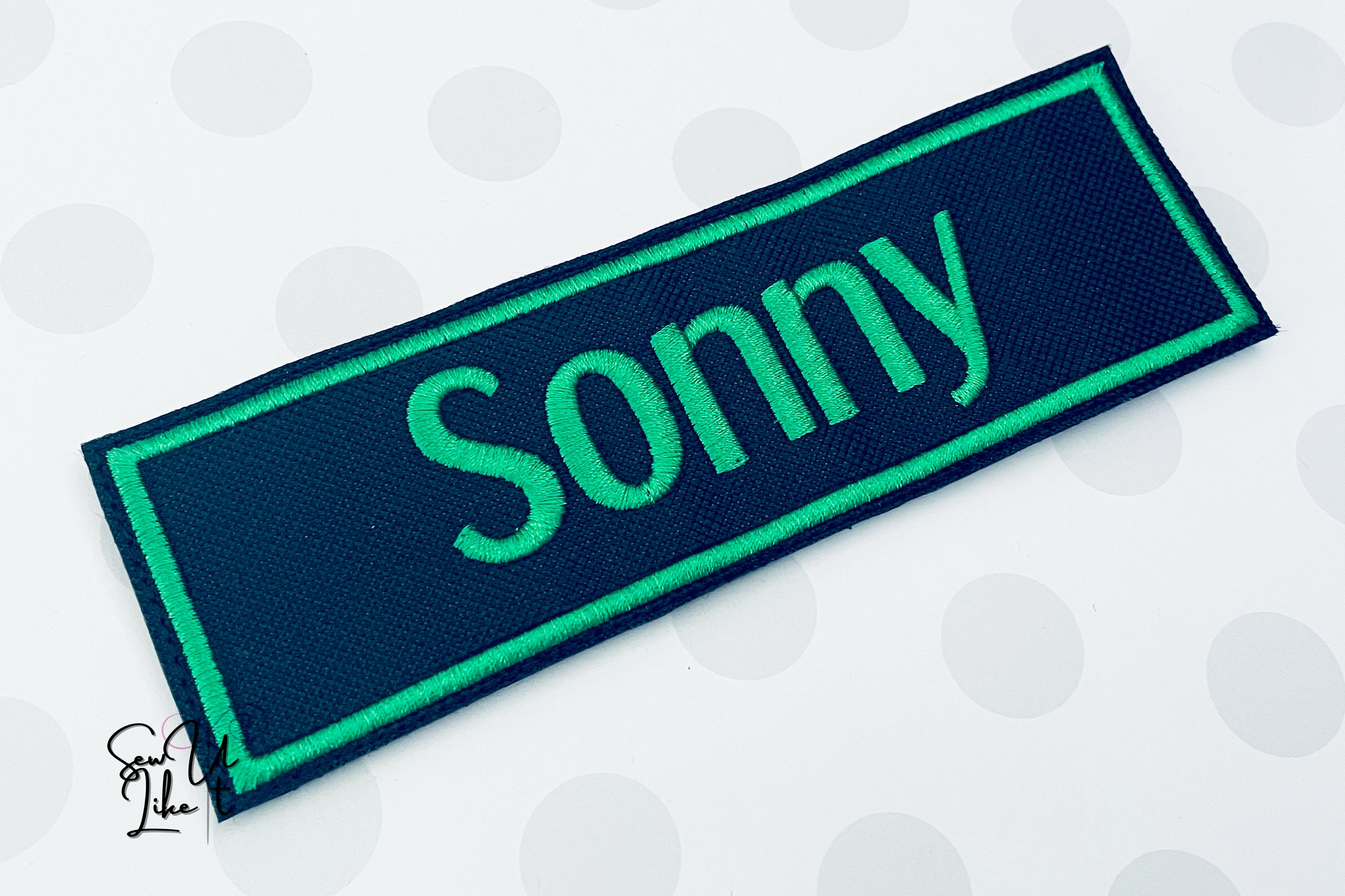 Dog Harness Name Patch Embroidered Pet Name Patch Suitable Etsy UK