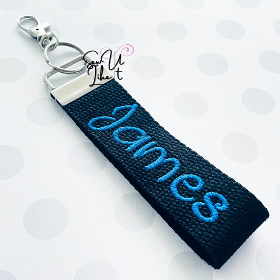 Name keyring for shop school bag