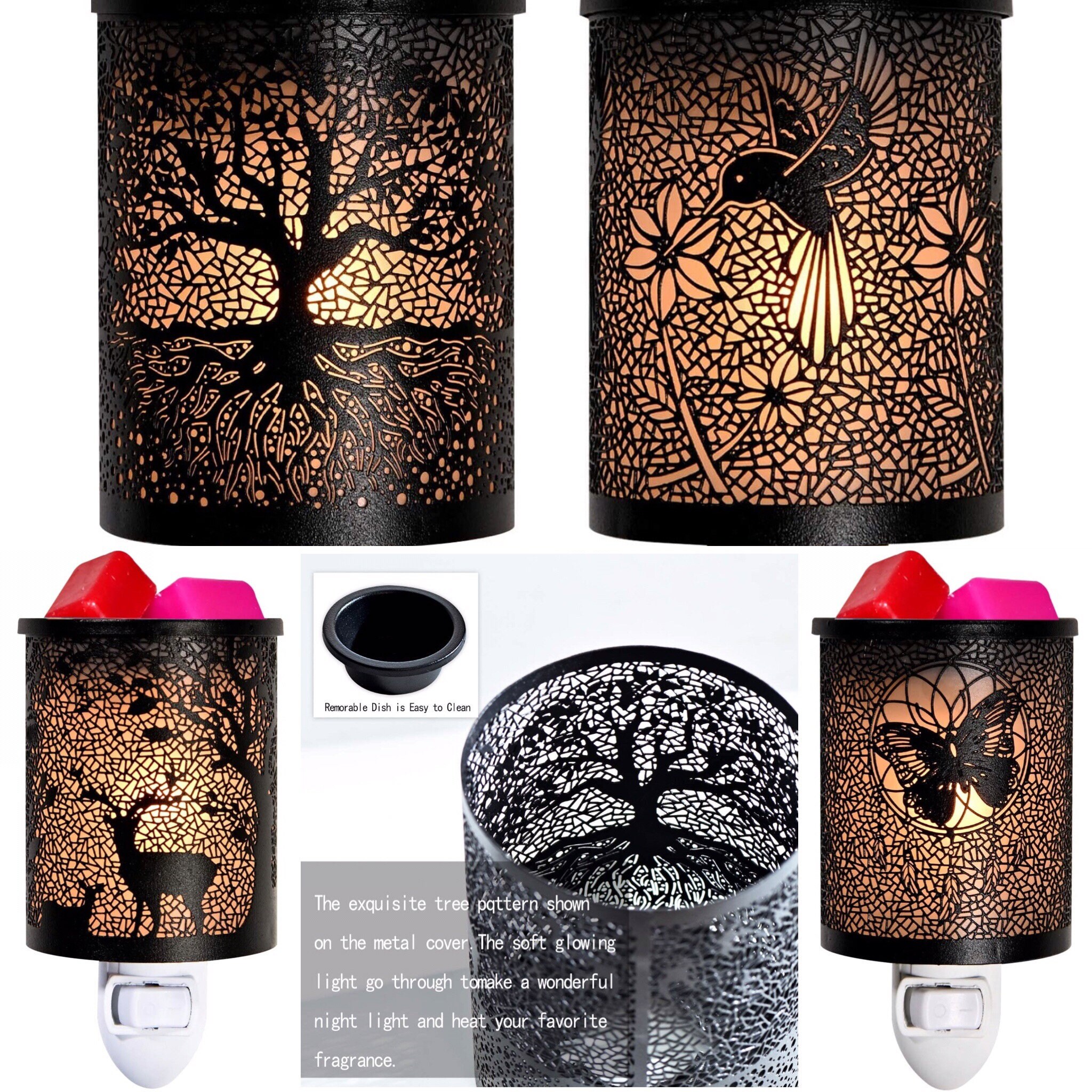 Metal Outlet Plugin Wax Melt Oil Warmer Wax Electric Burner Etsy