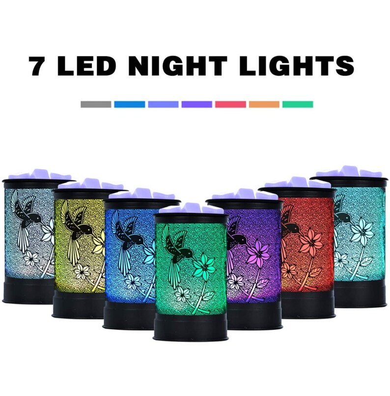 Hummingbird Wax Oil Warmer 7 led color changing Etsy