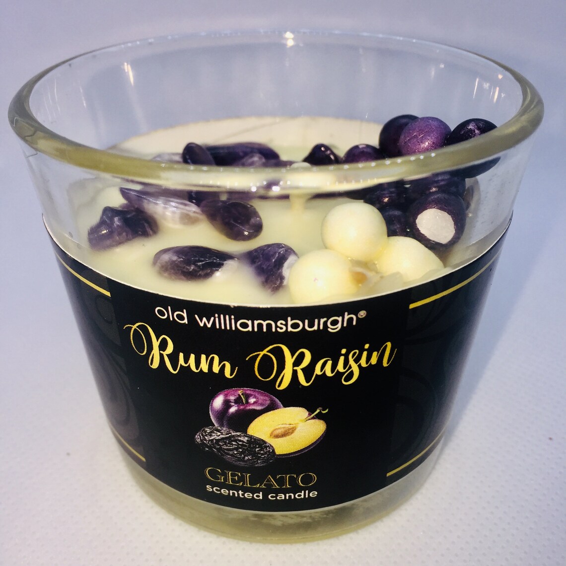 Rum Raisin Gelato Scented Candle Etsy