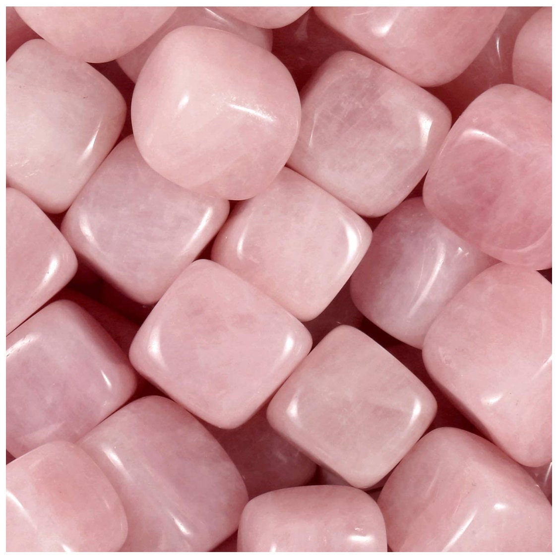 Rose Quartz Crystal Cube Polished Stones Etsy