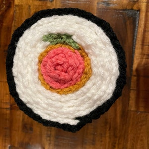 Crocheted Sushi Roll Scarf