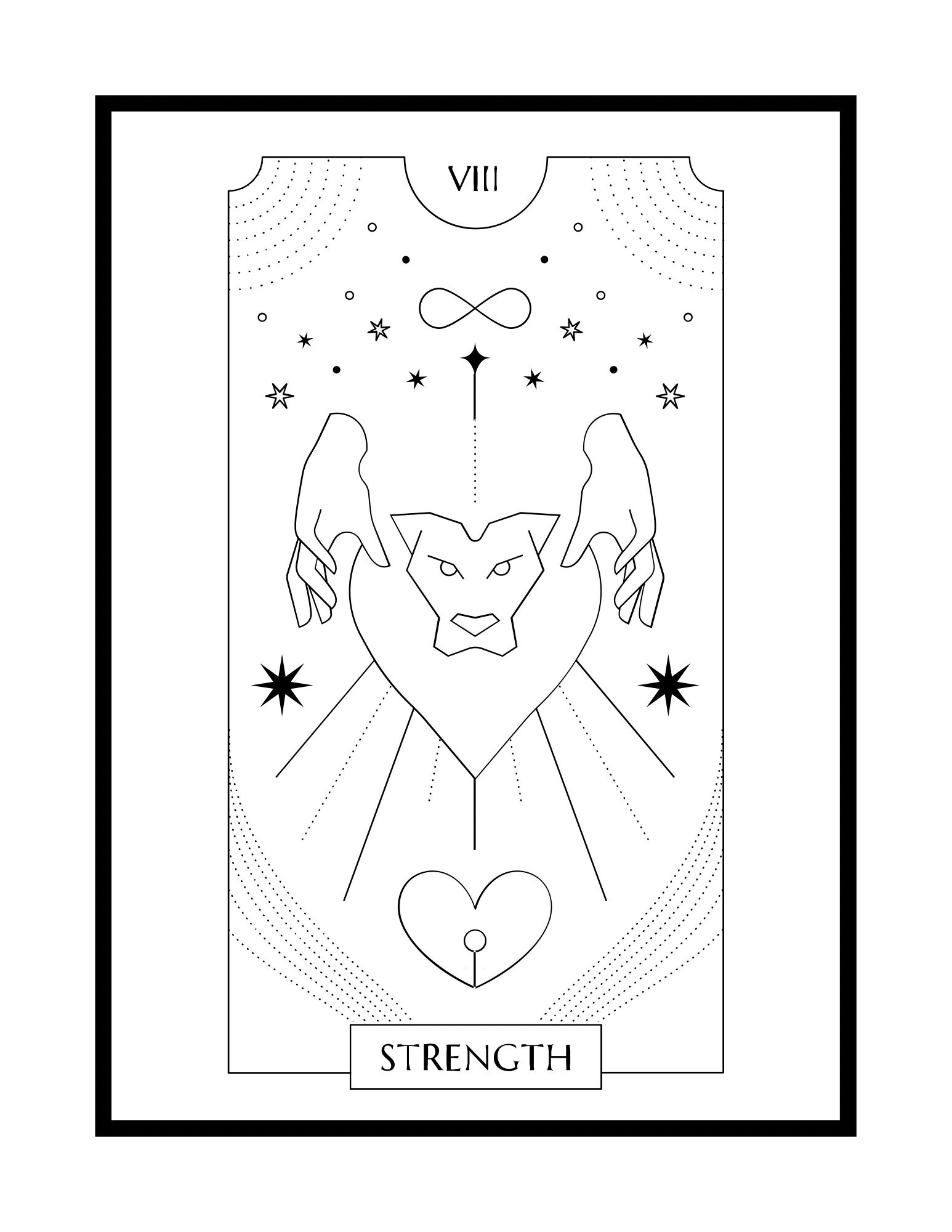 Tarot Card Coloring Pages the Major Arcana Digital File Etsy