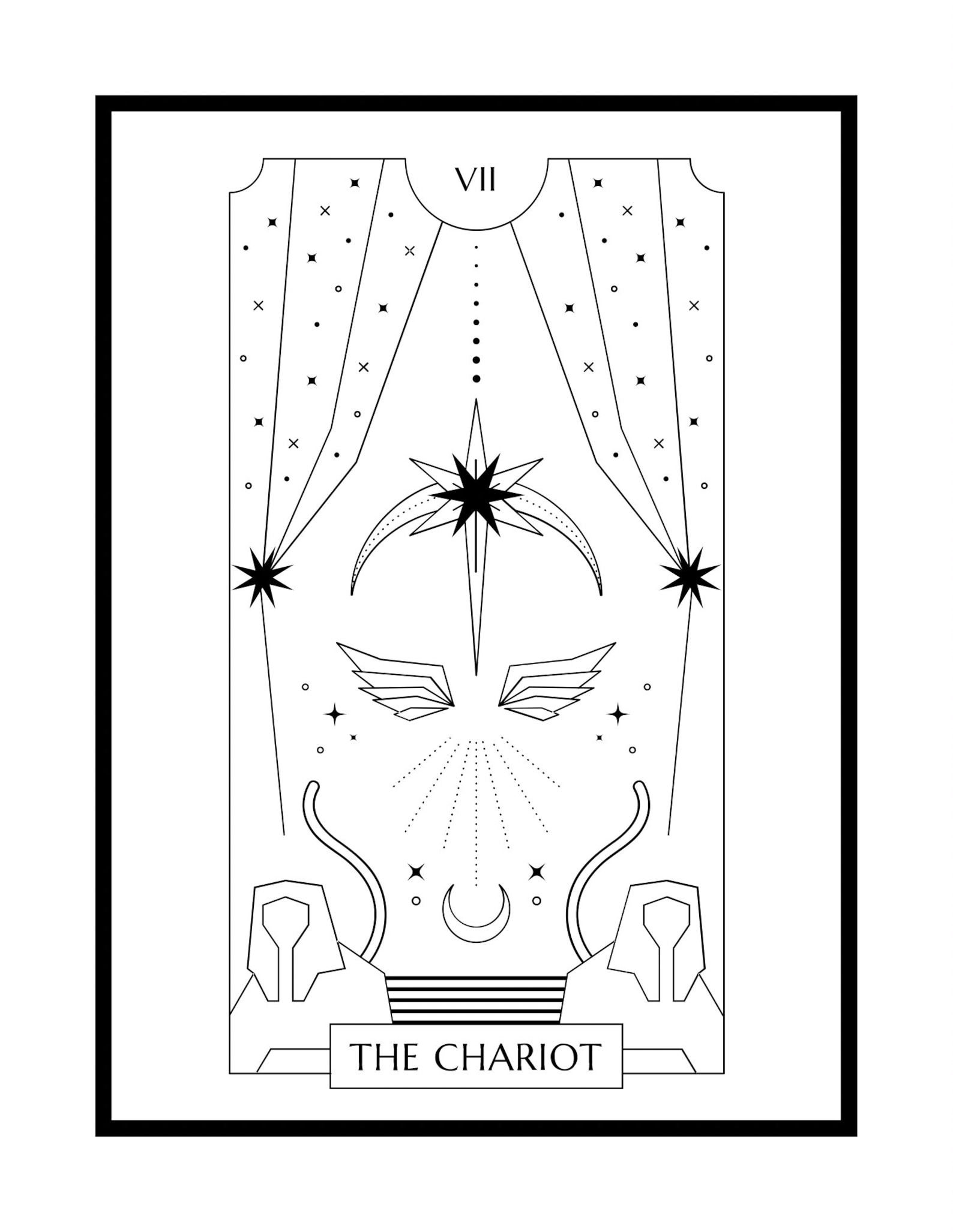 Tarot Card Coloring Pages the Major Arcana Digital File Etsy