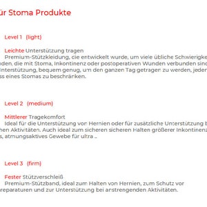 Stoma Standard Taille Boxer, Level 1 Support Unisex zdjęcie 6