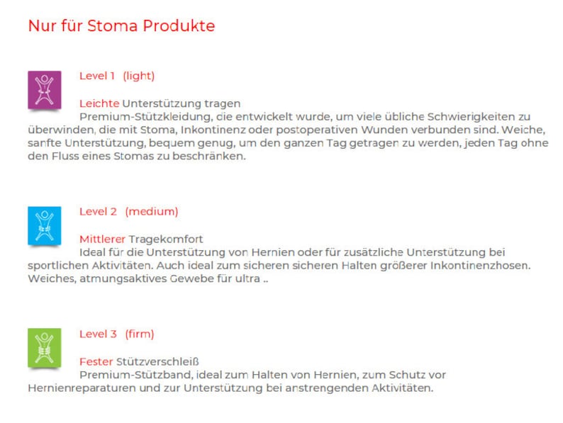 Stoma Standard Taille Boxer, Level 1 Support Unisex zdjęcie 6