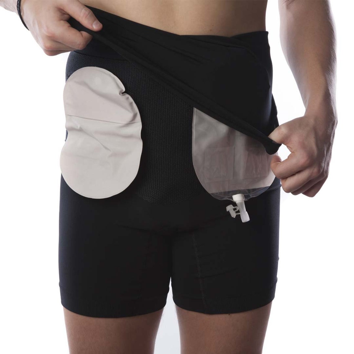 Ostomía alta cintura doble capa Stoma Boxer Unisex Etsy