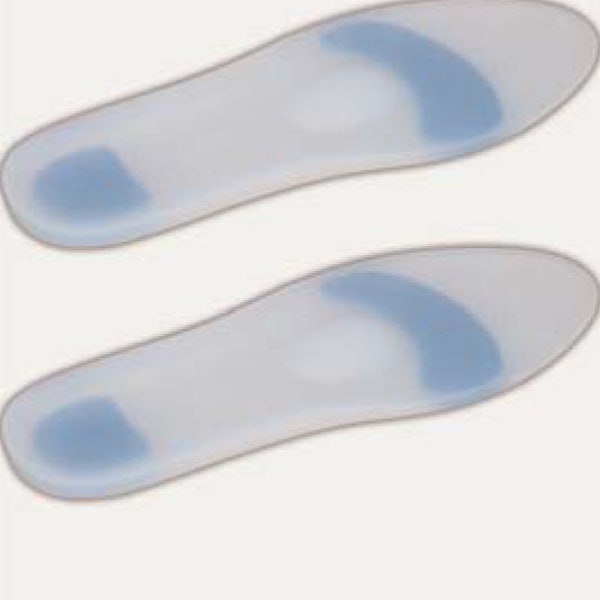 2 x medical silicone insoles - 1 pair