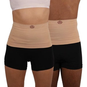 Stoma bandage, 17 cm. Cuffs Ostomy Waistband, Ostomybelt, 7 inch unisex Beige