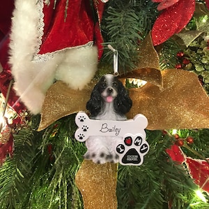 Cocker Spaniel Dog Christmas Ornament