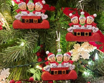 Santa'S Boot Family Christmas Ornament