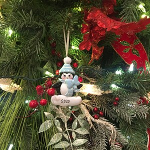 Baby Girl/Boy Penguin With Pink/Blue/Red Bow