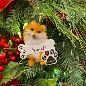 Pomeranian Dog Christmas Ornament