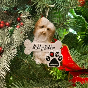 Havanese Dog Christmas Ornament