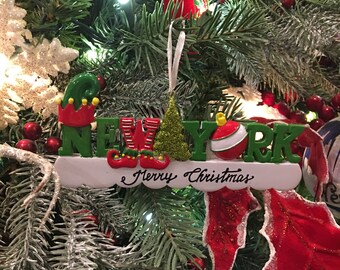 Ornamento natalizio di Elf Word New York