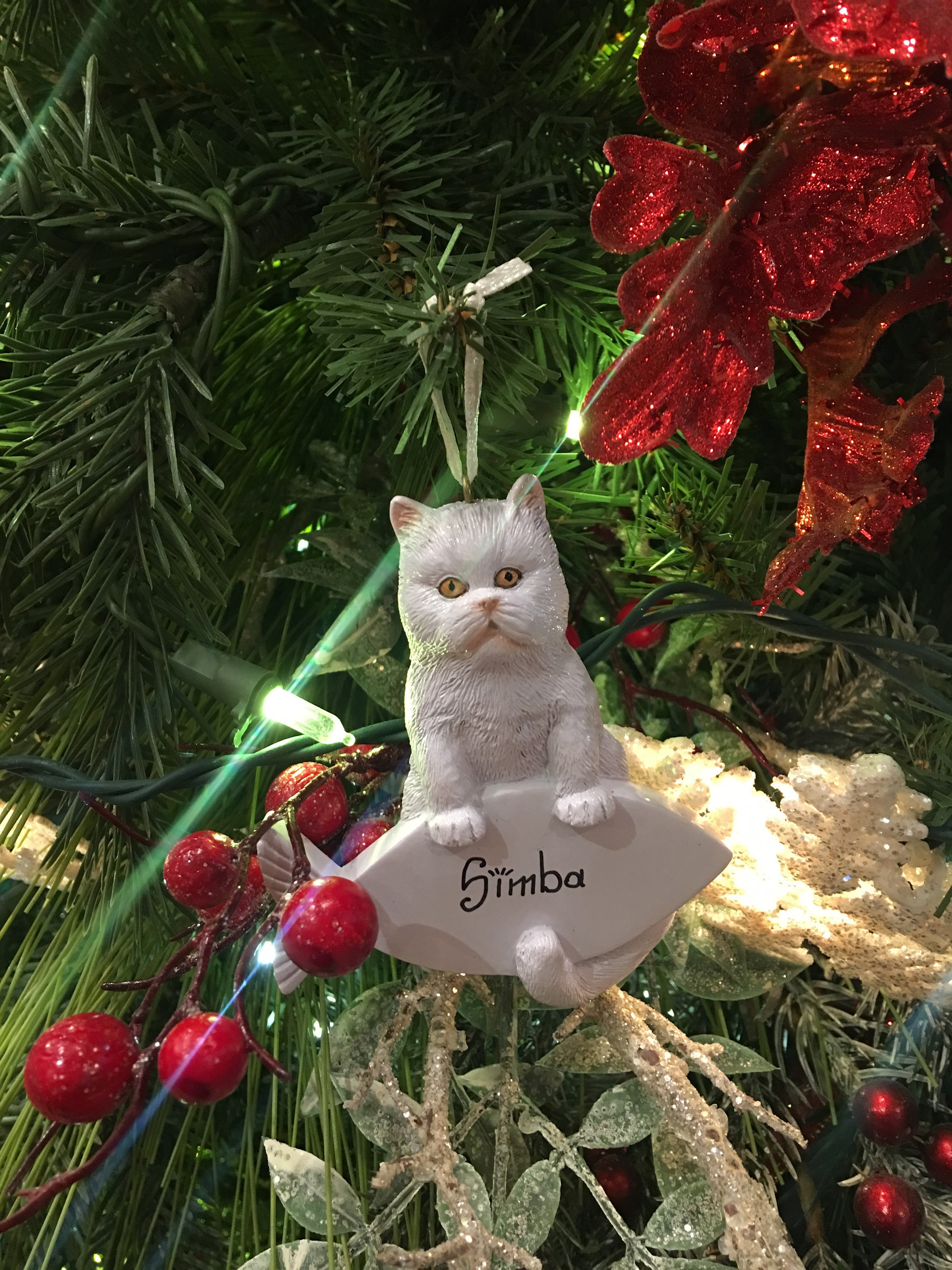 Persian Cat Christmas Ornament - Etsy