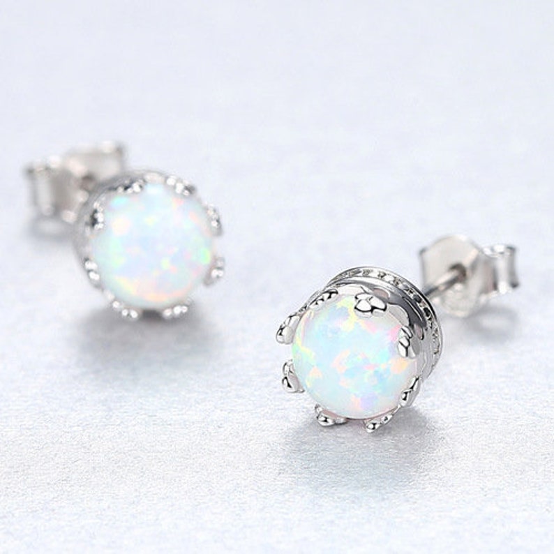 Opal Earrings Opal Stud Earrings. Blue Opal Earrings Stud Earrings Blue Opal Stud Earrings White Opal Stud Earrings Opal Stud Earrings
