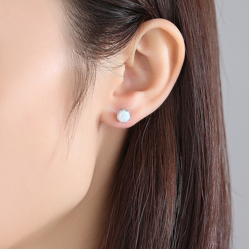 Opal Earrings Opal Stud Earrings. Blue Opal Earrings Stud Earrings Blue Opal Stud Earrings White Opal Stud Earrings Opal Stud Earrings